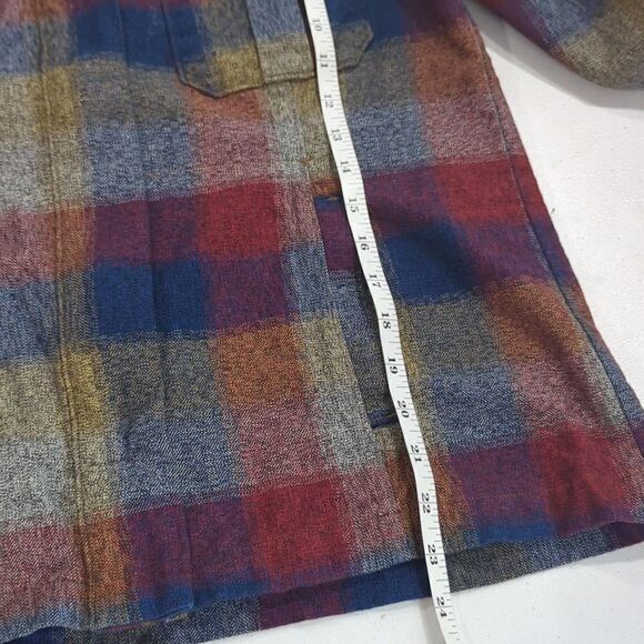 CAbi Jacket Womens Medium Multicolor #3555 Plaid Collage Zip Up Pearl - Picture 13 of 13